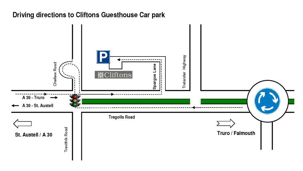 Cliftons Guest House Truro Exterior photo